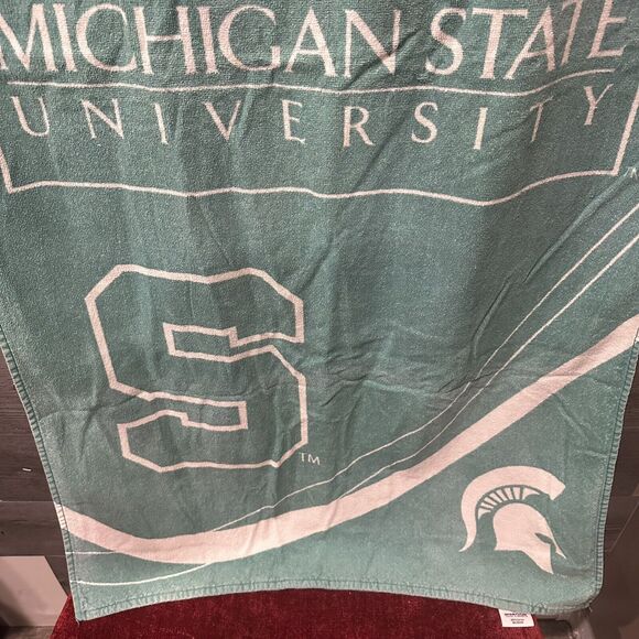 Michigan State University Spartans Vintage Beach Towel College Sparty 28” X 55” - Picture 2 of 6